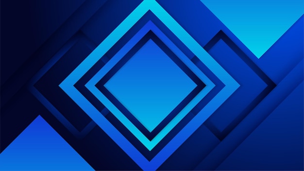 Vector fondo de diseño abstracto colorido azul geométrico de memphis