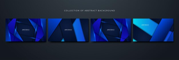 Fondo de diseño abstracto colorido azul de negocios