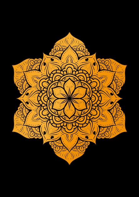 Vector el fondo de diseño de un adorno de mandala de lujo con un motivo simple