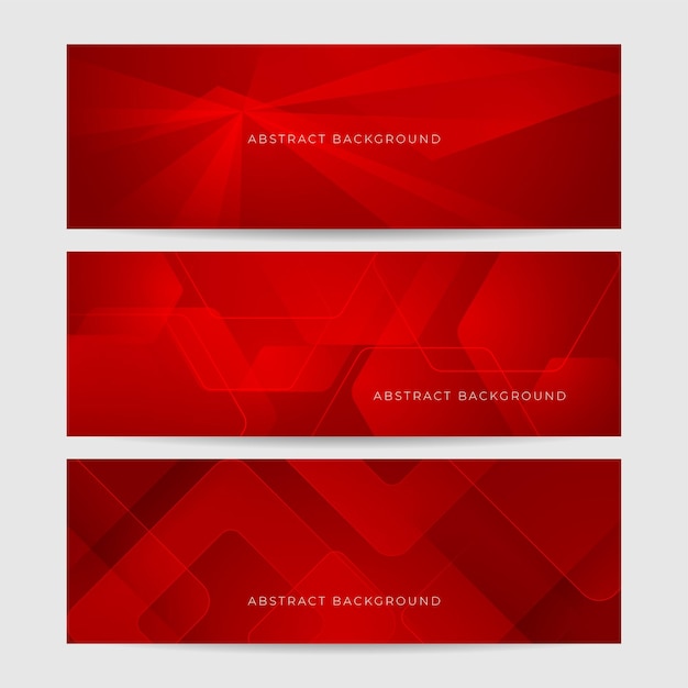 Fondo del diseño de la bandera deométrica roja abstracta