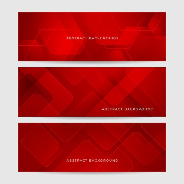 Fondo del diseño de la bandera deométrica roja abstracta