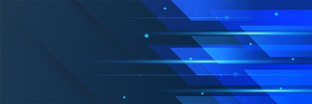 Fondo de diseño de banner abstracto azul claro moderno