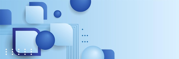 Fondo de diseño de banner abstracto azul geométrico moderno de memphis Fondo de banner azul Fondo de textura de rayas de luz azul geométrica