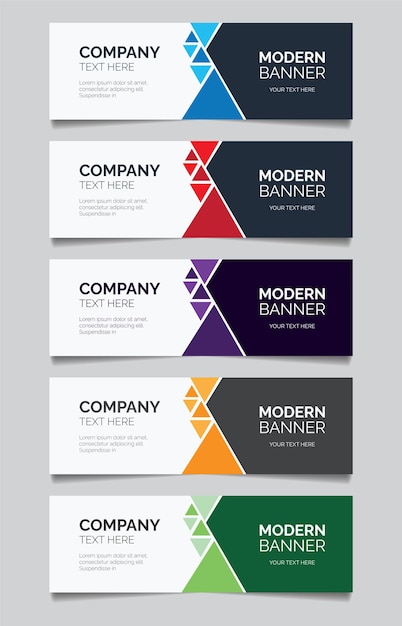Fondo de diseño de banner web abstracto o plantillas de encabezado