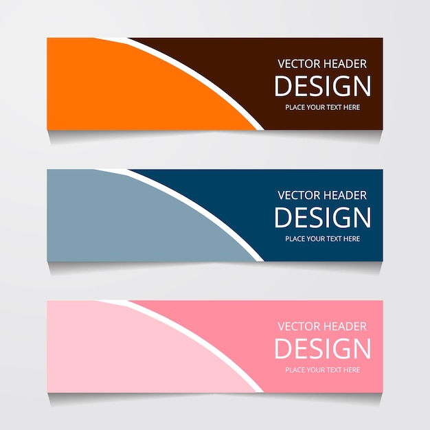 Fondo de diseño de banner web abstracto o plantillas de encabezado