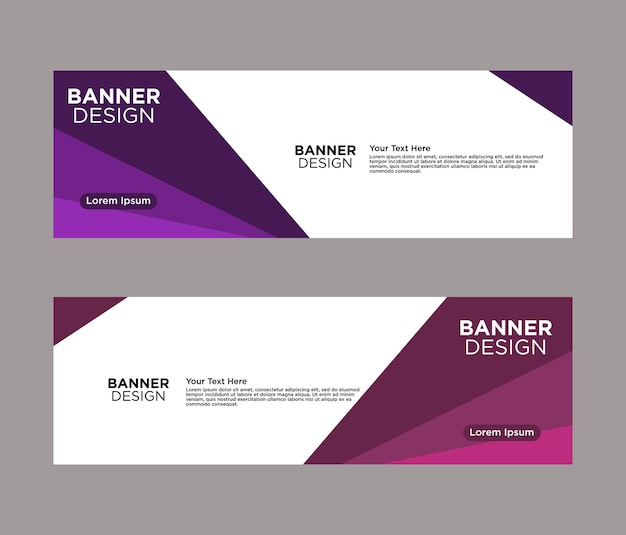 Fondo de diseño de banner web abstracto o plantillas de encabezado