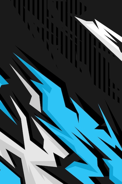 Fondo diseño de camiseta deportiva grunge para fútbol fútbol carreras esports color azul plantilla EPS 10
