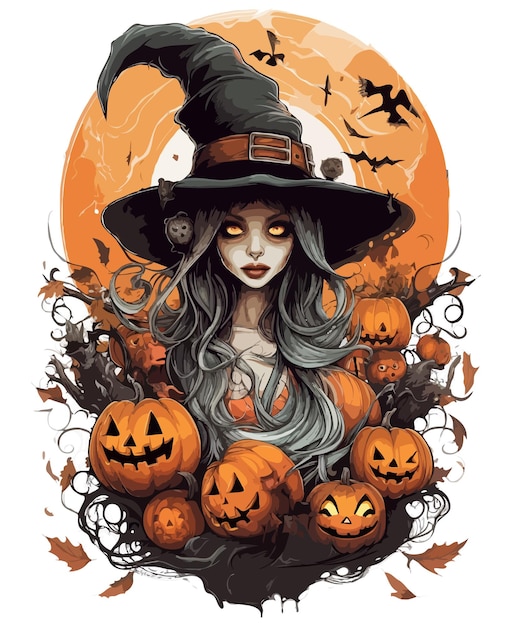 Fondo de diseño de camiseta de Halloween