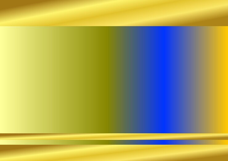 Vector un fondo con un diseño colorido con una bandera de rayas doradas