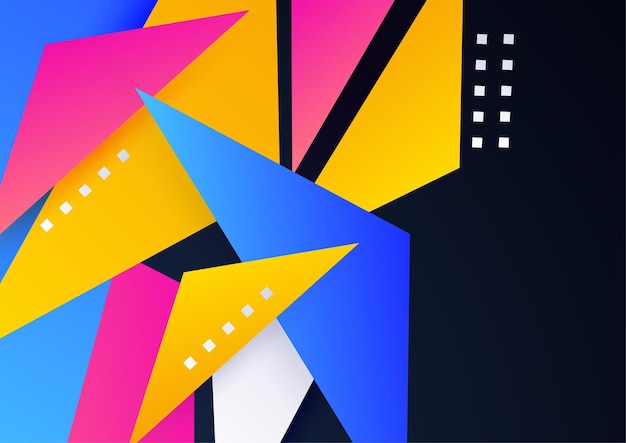 Fondo de diseño colorido de elemento geométrico moderno