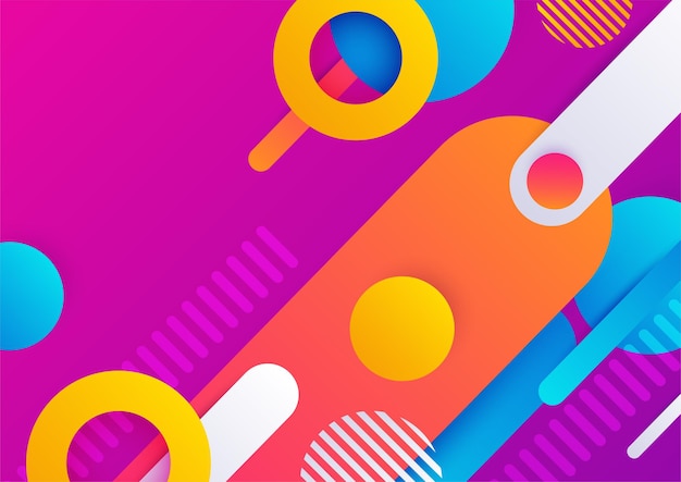 Fondo de diseño colorido de elemento geométrico moderno