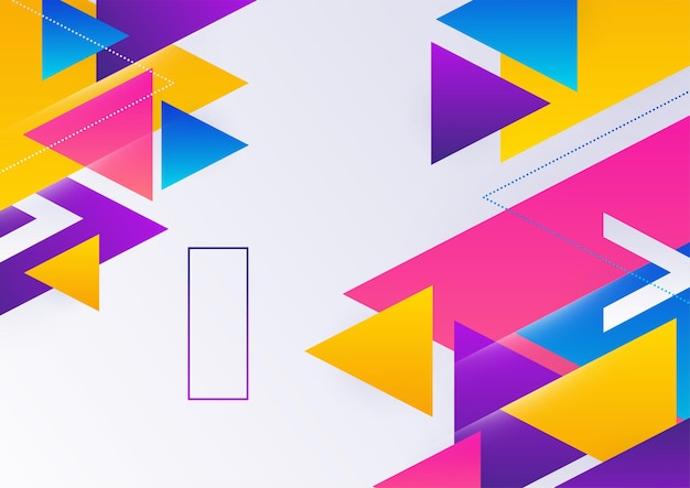 Fondo de diseño colorido de elemento geométrico moderno