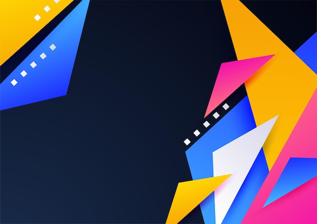 Fondo de diseño colorido de elemento geométrico moderno