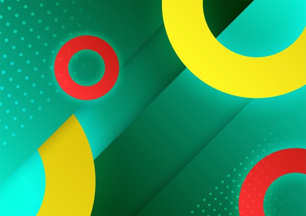 Fondo de diseño colorido de elemento geométrico moderno