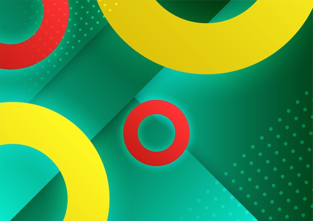 Fondo de diseño colorido de elemento geométrico moderno