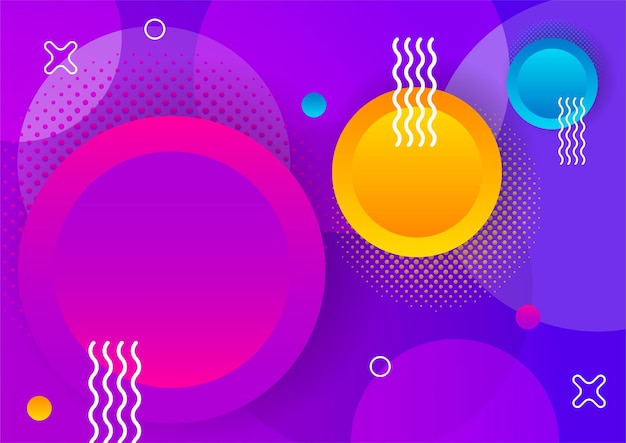 Fondo de diseño colorido de forma abstracta alegre