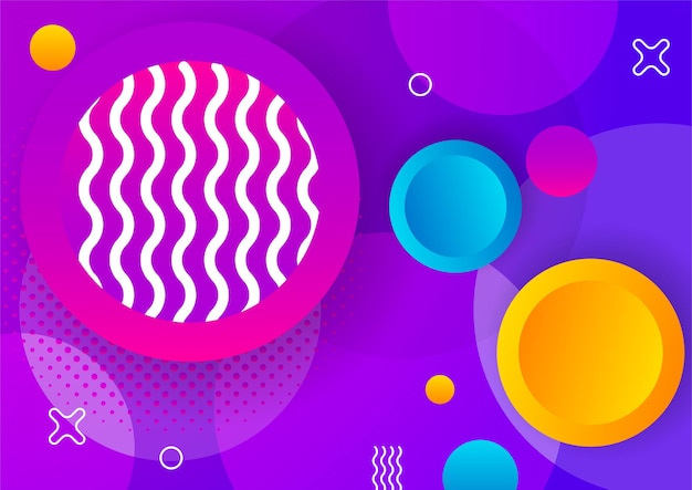 Fondo de diseño colorido de forma abstracta alegre