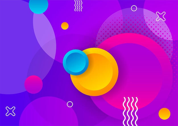 Fondo de diseño colorido de forma abstracta alegre