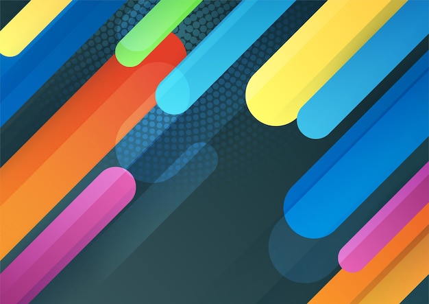 Fondo de diseño colorido de forma creativa abstracta