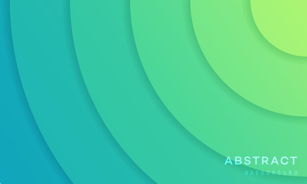 Fondo de diseño de corte de papel de círculo abstracto con capa de superposición Fondo de corte de papel de círculo 3D Vector