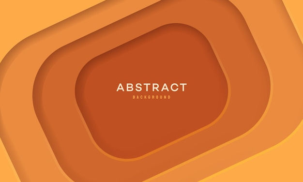 Fondo de diseño de corte de papel redondo abstracto con capa superpuesta Fondo de corte de papel 3D Vector