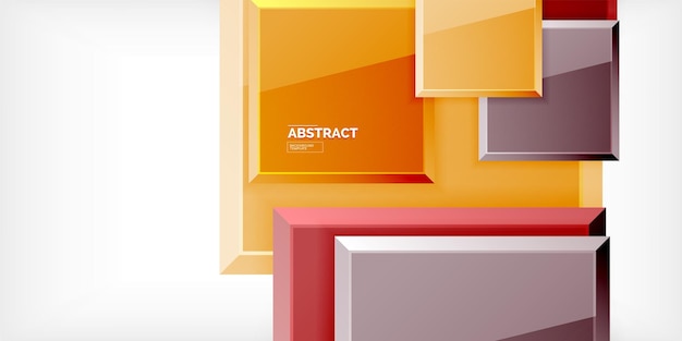 Fondo de diseño cuadrado metálico o plástico brillante y brillante Ilustración vectorial para papel tapiz Banner Fondo Libro de tarjetas Ilustración página de aterrizaje