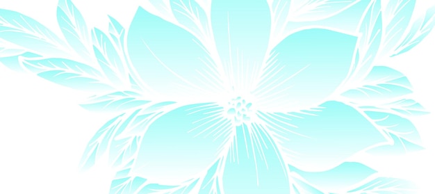 fondo de diseño decorativo borroso de la flor del loto azul