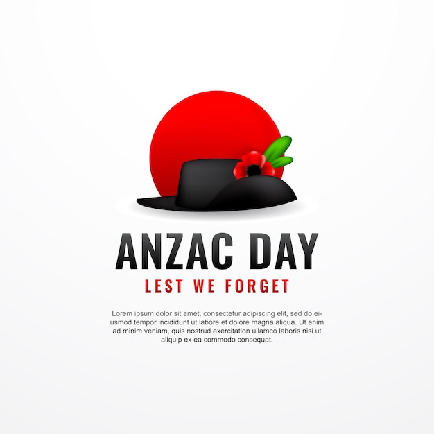 Fondo de diseño del día de Anzac para el momento conmemorativo