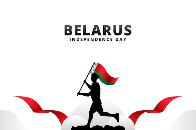 Fondo de diseño del día de la independencia de Bielorrusia para el momento internacional