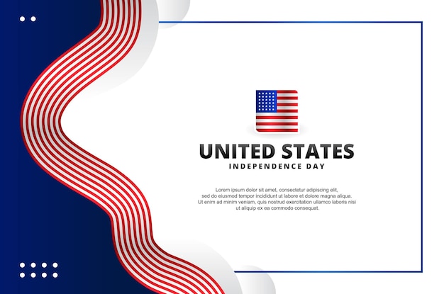 Fondo de diseño del día de la independencia de Estados Unidos para el momento internacional