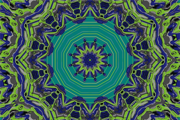 Fondo de diseño de doodle de patrones sin fisuras colorido geométrico abstracto