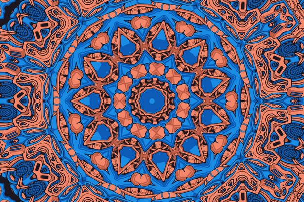 Fondo de diseño de doodle de patrones sin fisuras colorido geométrico abstracto