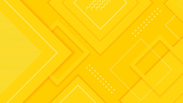 Fondo de diseño elegante moderno amarillo abstracto vector premium