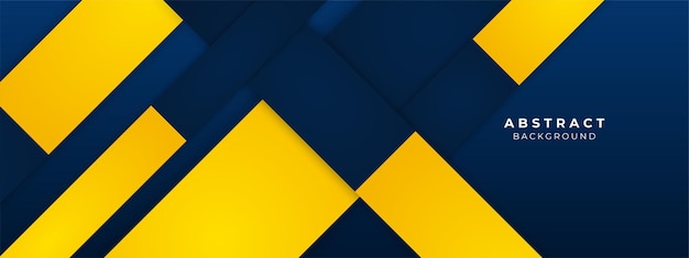 Fondo de diseño de elemento azul y amarillo abstracto moderno