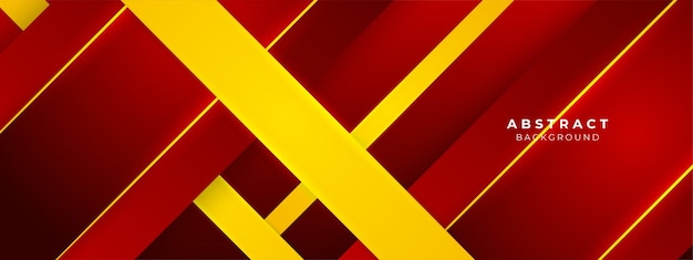 Fondo de diseño de elemento rojo y amarillo abstracto moderno