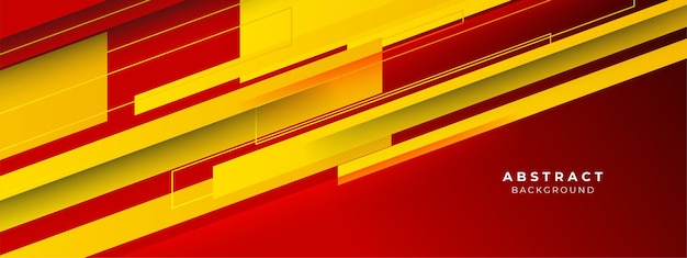 Fondo de diseño de elemento rojo y amarillo abstracto moderno