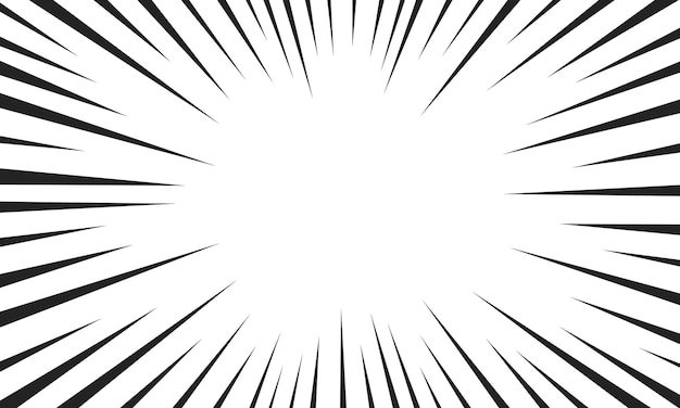 fondo de diseño de estallido de sol de estilo cómic negro retro