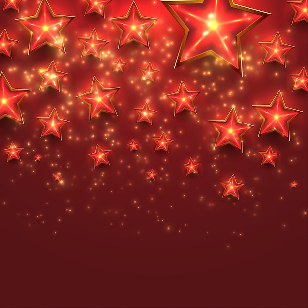 Fondo de diseño de feliz Navidad con estrellas