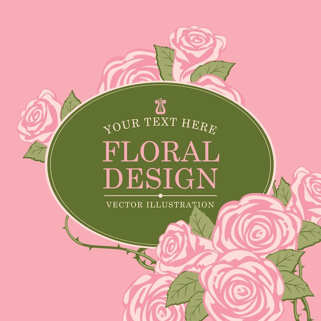 Fondo de diseño floral