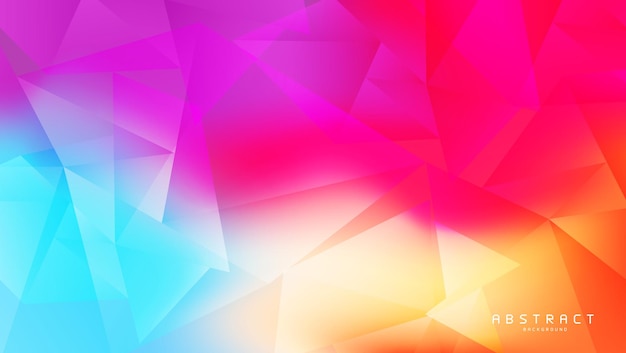 Fondo de diseño de forma geométrica colorida abstracta de vector libre