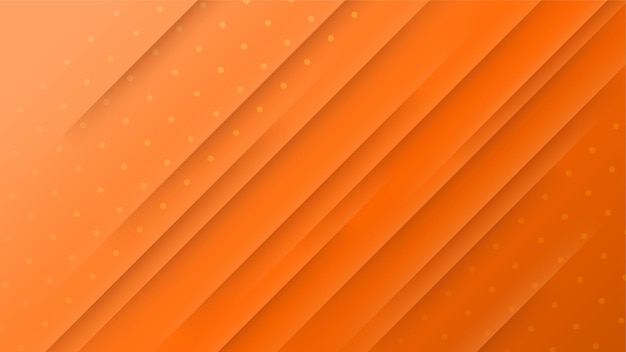 Fondo de diseño geométrico abstracto colorido naranja rayas modernas