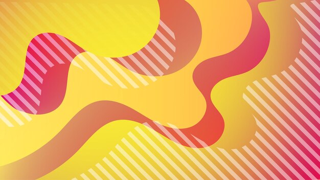 Fondo de diseño geométrico abstracto colorido de onda y línea de degradado