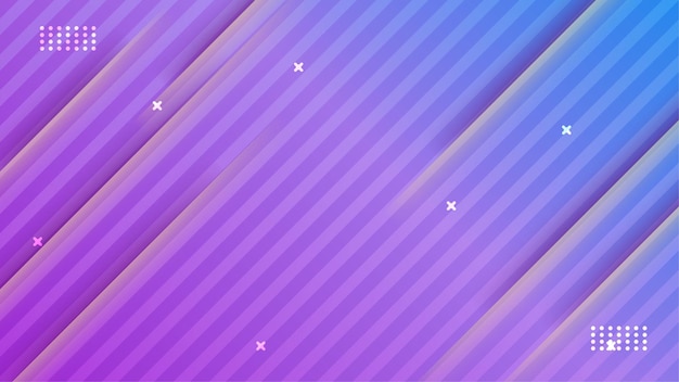 Fondo de diseño geométrico abstracto colorido púrpura rayas modernas