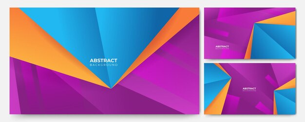 Fondo de diseño geométrico abstracto colorido de rayas dinámicas modernas para banner de folleto de presentación de tarjeta de visita y papel tapiz