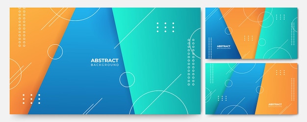 Fondo de diseño geométrico abstracto colorido de rayas dinámicas modernas para banner de folleto de presentación de tarjeta de visita y papel tapiz