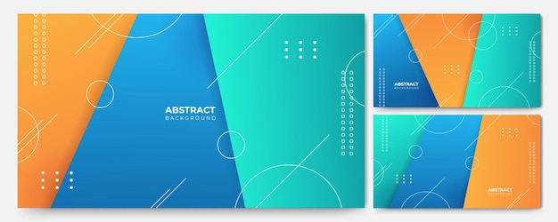 Fondo de diseño geométrico abstracto colorido de rayas dinámicas modernas para banner de folleto de presentación de tarjeta de visita y papel tapiz