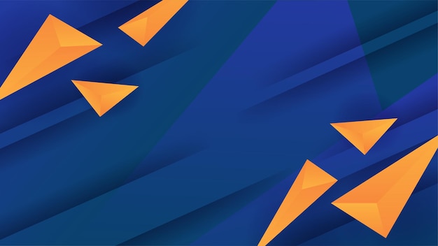 Fondo de diseño geométrico abstracto colorido rayas dinámicas naranja azul moderno para banner de folleto de presentación de tarjeta de visita y papel tapiz