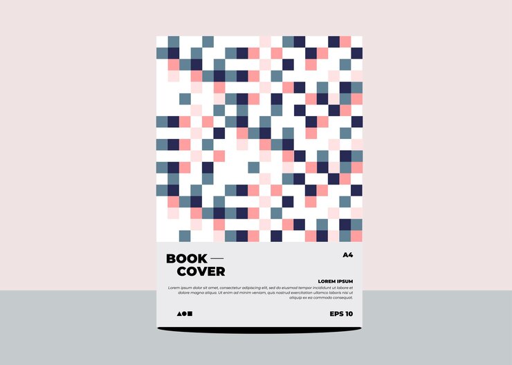 Fondo de diseño geométrico mínimo abstracto para libro de marca, portada de libro, folleto, volante