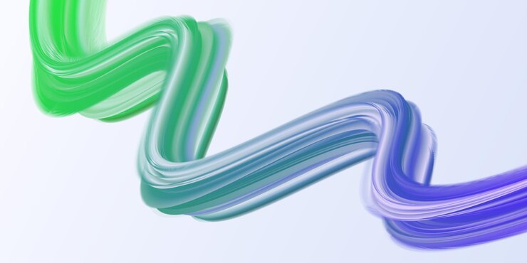 Vector fondo de diseño gráfico colorido con una línea verde y azul con muchos colores diferentes