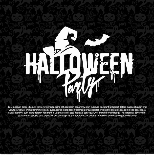 Fondo de diseño de Halloween vectorial gratuito